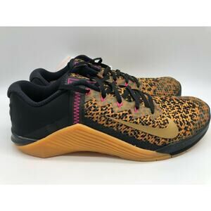 Nike Women's Metcon 6 Cheetah Pink Training Weightlifting AT3160 096 Size 12